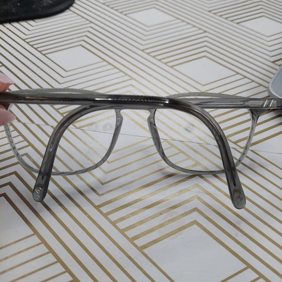 Bonlook eyeglass wide frame silver gray Louise Strom - Picture 4 of 7